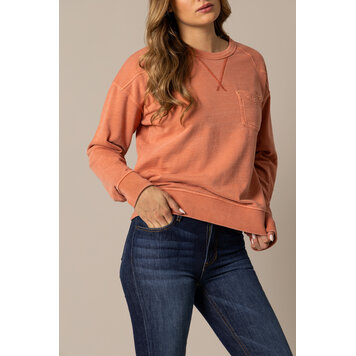 Kimes Ranch Gina Crewneck Sweatshirt Muted Red