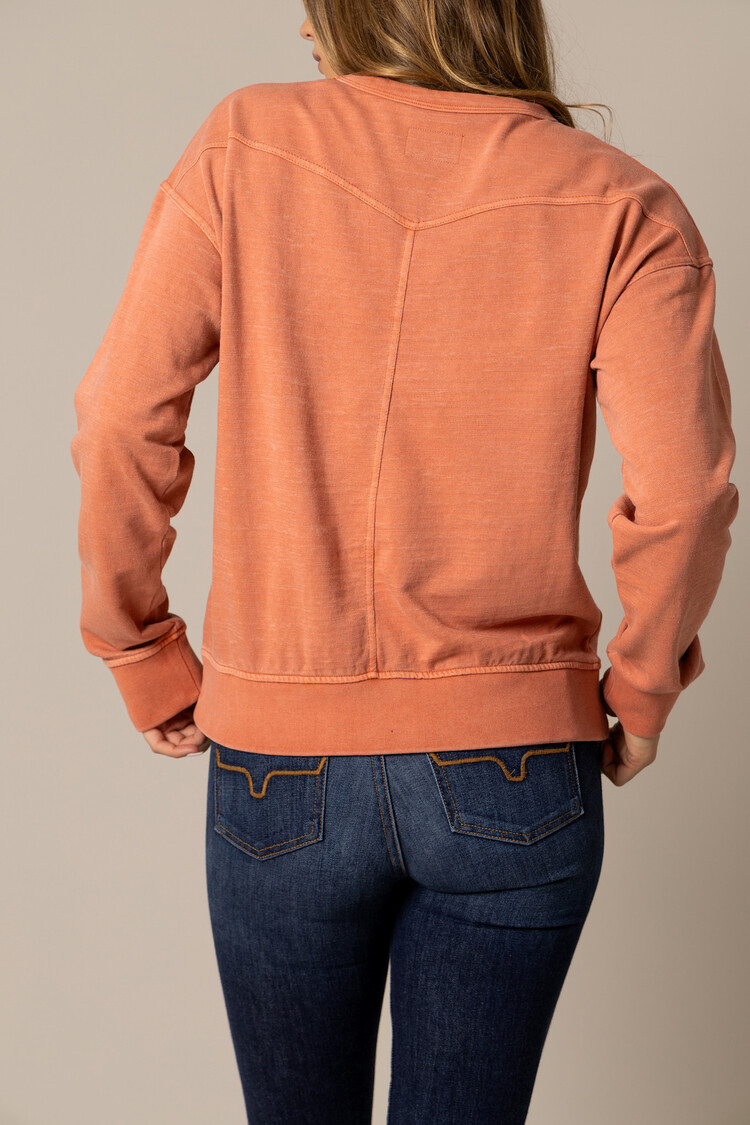 Kimes Ranch Gina Crewneck Sweatshirt Muted Red