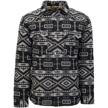 HOOey Durango Shacket Black Grey Aztec