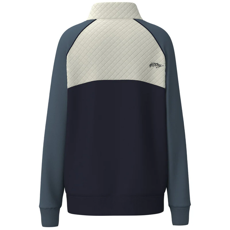 HOOey The Prime 1/4 Zip Cream Navy Pullover