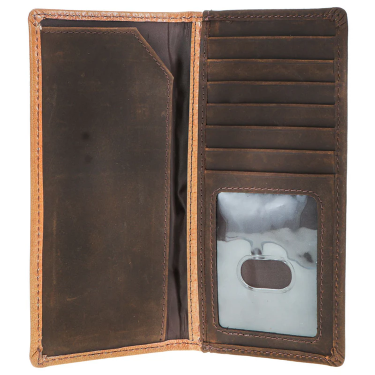 HOOey Gambler Playing Card Embossed Rodeo Wallet