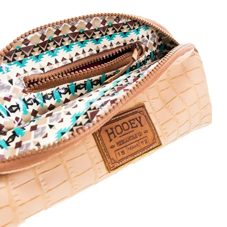 HOOey Sedona Moon Hooey Small Leather Accessory Bag Cream/Tan