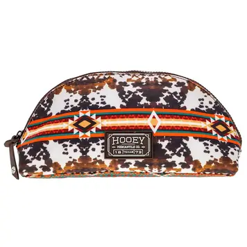 HOOey Ponderosa Hooey Small Accessory Bag Cowprint Red/Orange