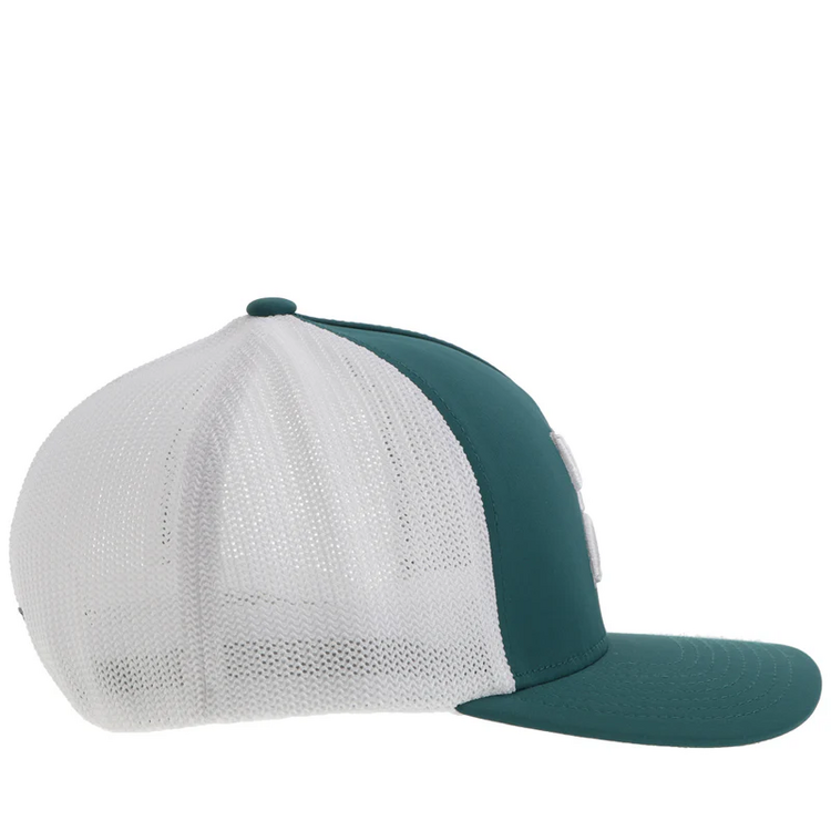 HOOey Coach FlexFit Hat Teal White