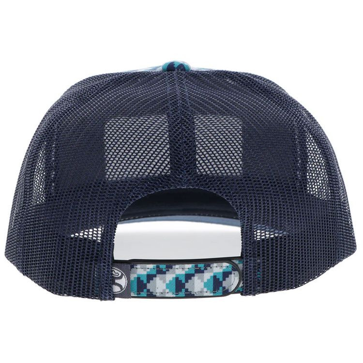 HOOey Lakota Hat Turquoise Navy Pattern