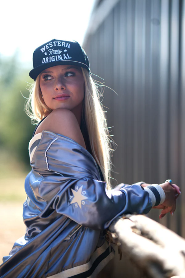 HOOey Knock Out Hat Black White