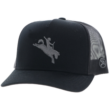 HOOey Whit Hat Black Grey Logo
