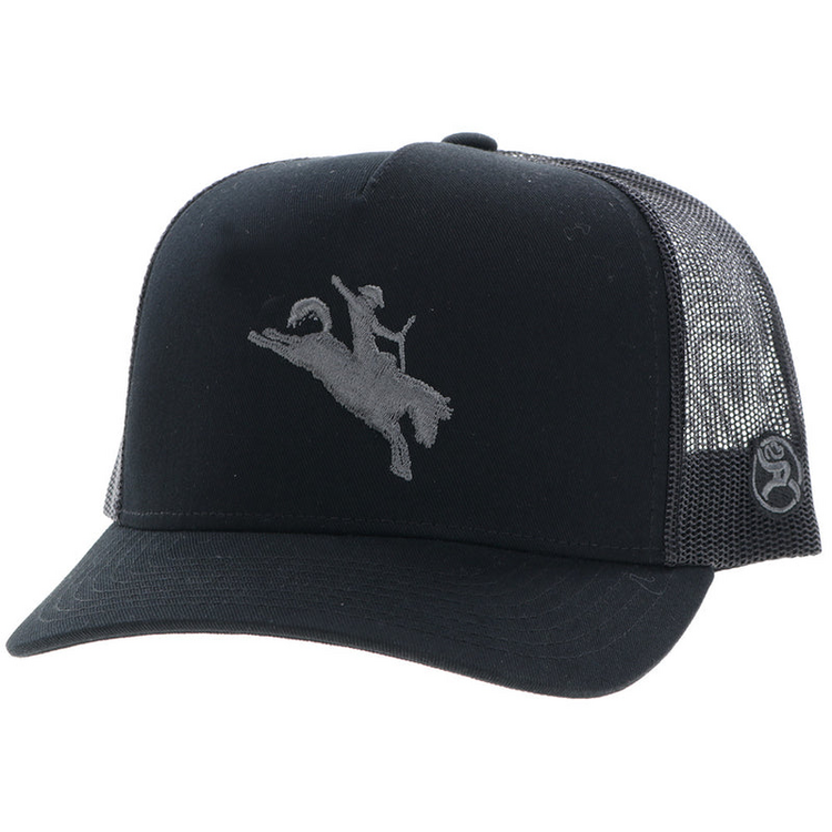 HOOey Whit Hat Black Grey Logo