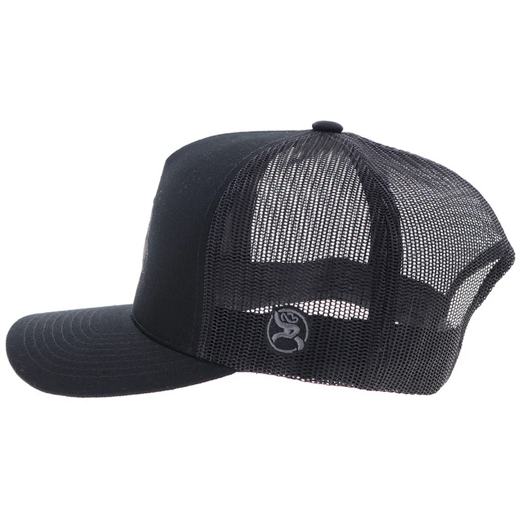 HOOey Whit Hat Black Grey Logo