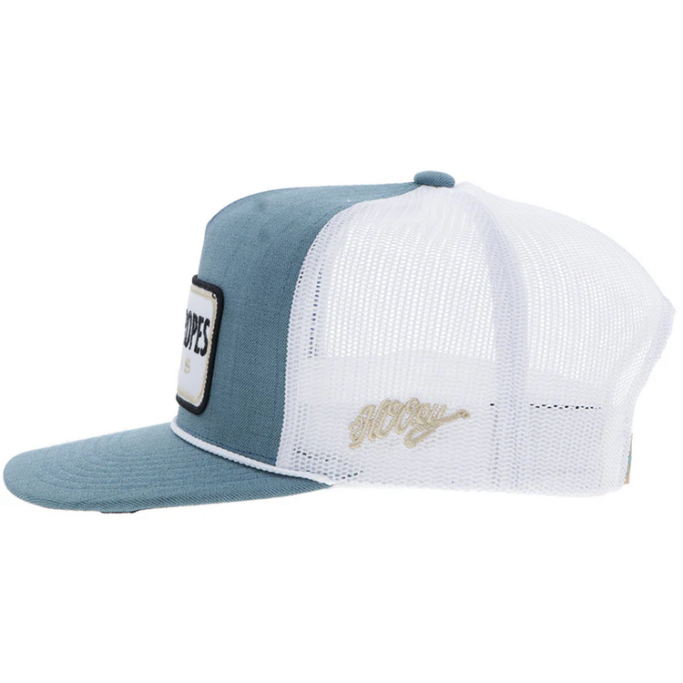 Cactus Ropes Cactus Ropes Hat Teal White Rectangle Patch