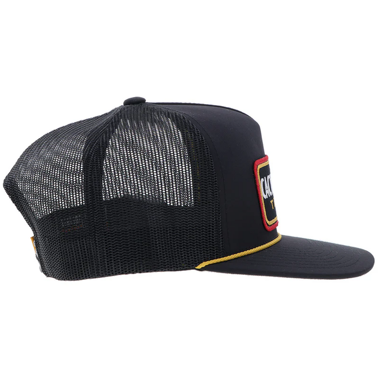 Cactus Ropes Cactus Ropes Hat Black Yellow Rectangle Patch
