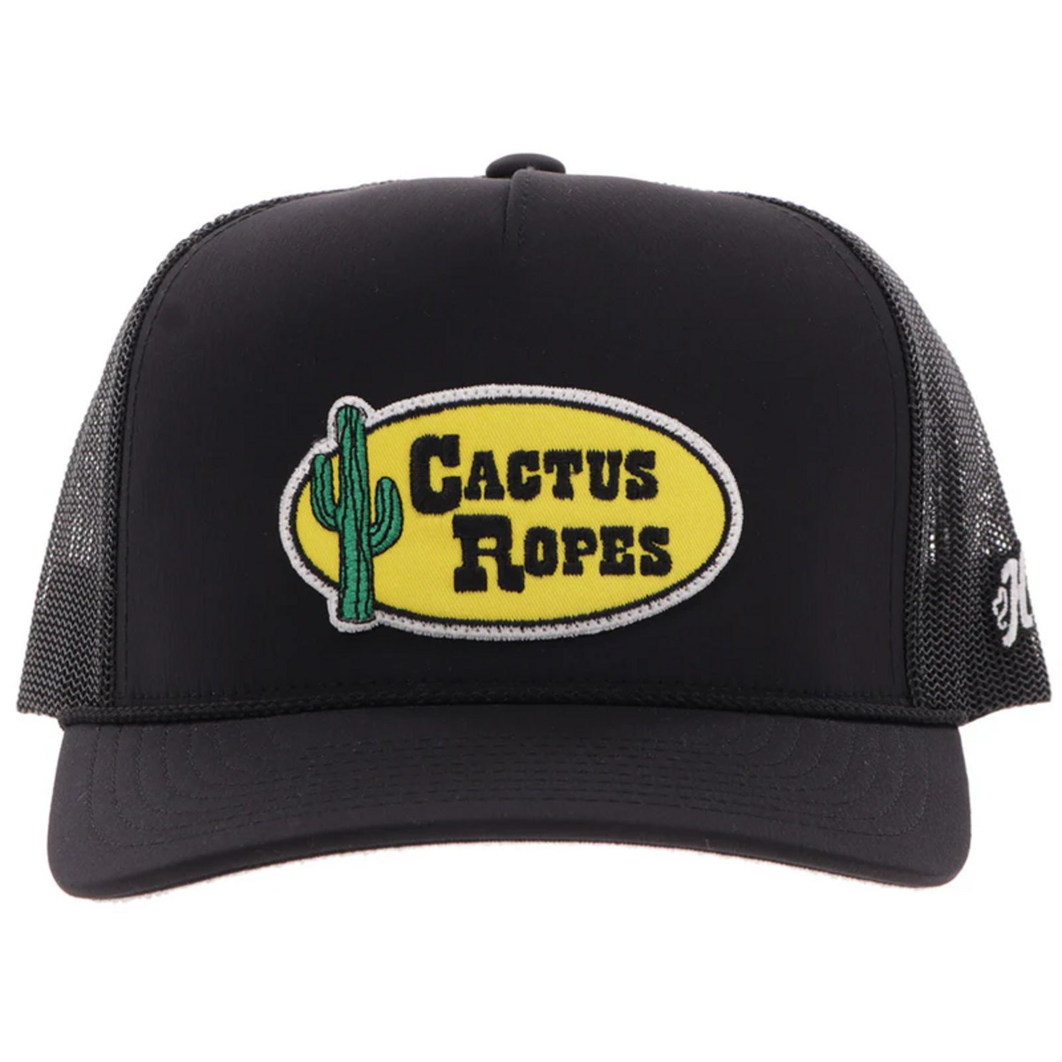 Cactus Ropes Cactus Ropes Hat Black Yellow Oval Patch - Frontier Western  Shop