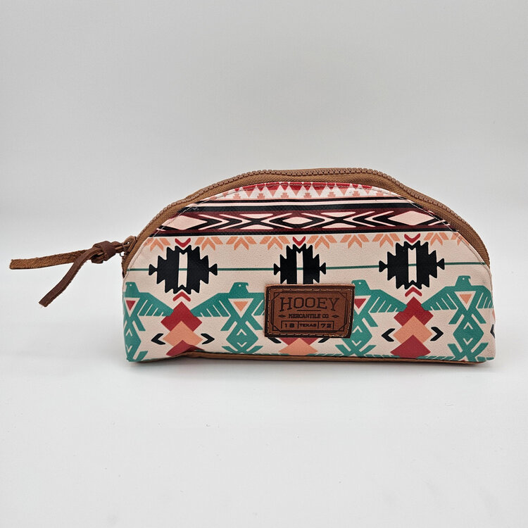 HOOey Thunderbird Navy Chevron Accessory Bag Small