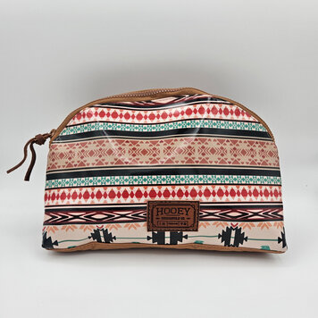 HOOey Thunderbird Navy Chevron Accessory Bag Large