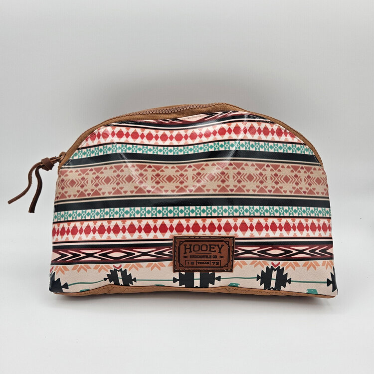 HOOey Thunderbird Navy Chevron Accessory Bag Large