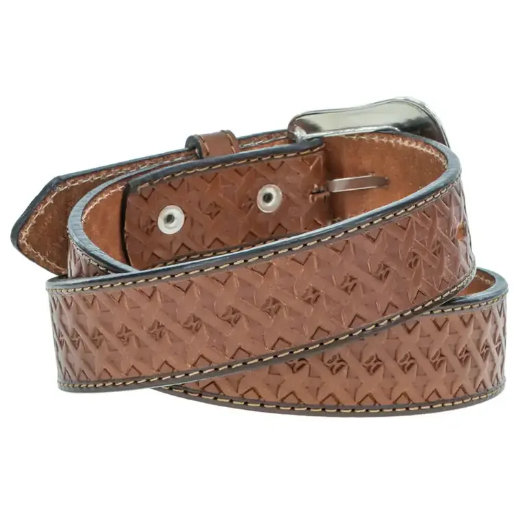 HOOey Youth Hands Up Basket Weave Natural Belt