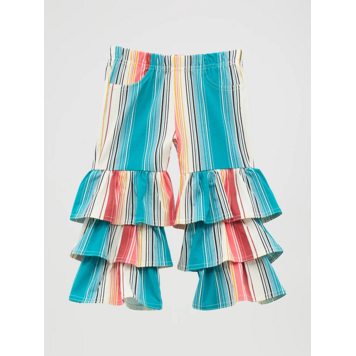 Wrangler Infant Toddler Stripe Tiered Flare
