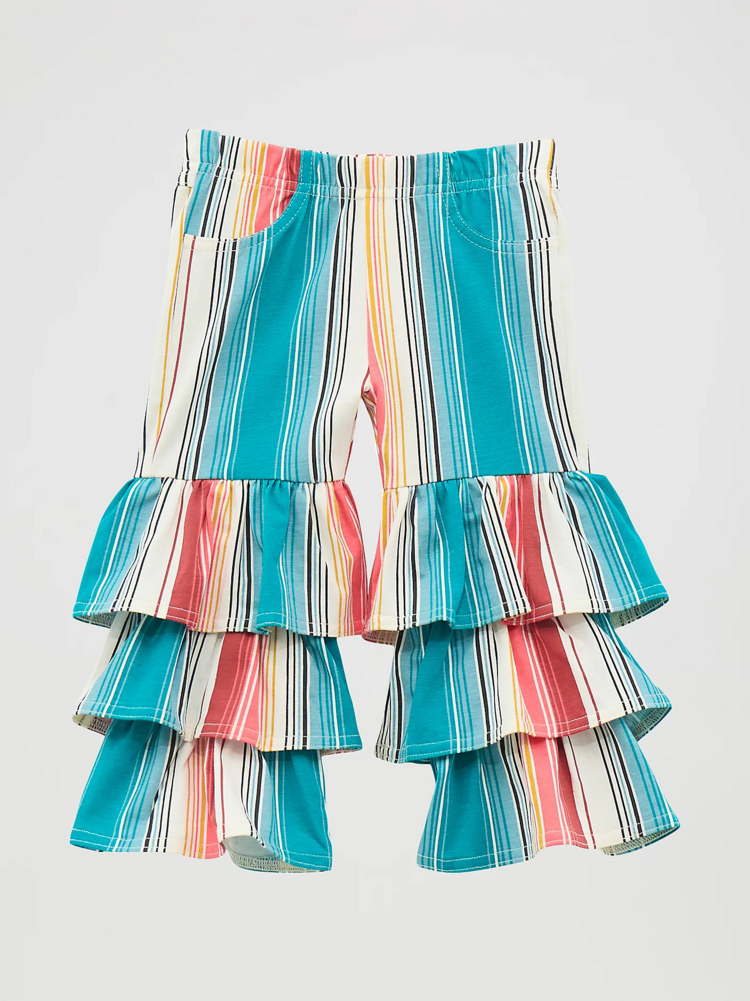 Wrangler Infant Toddler Stripe Tiered Flare