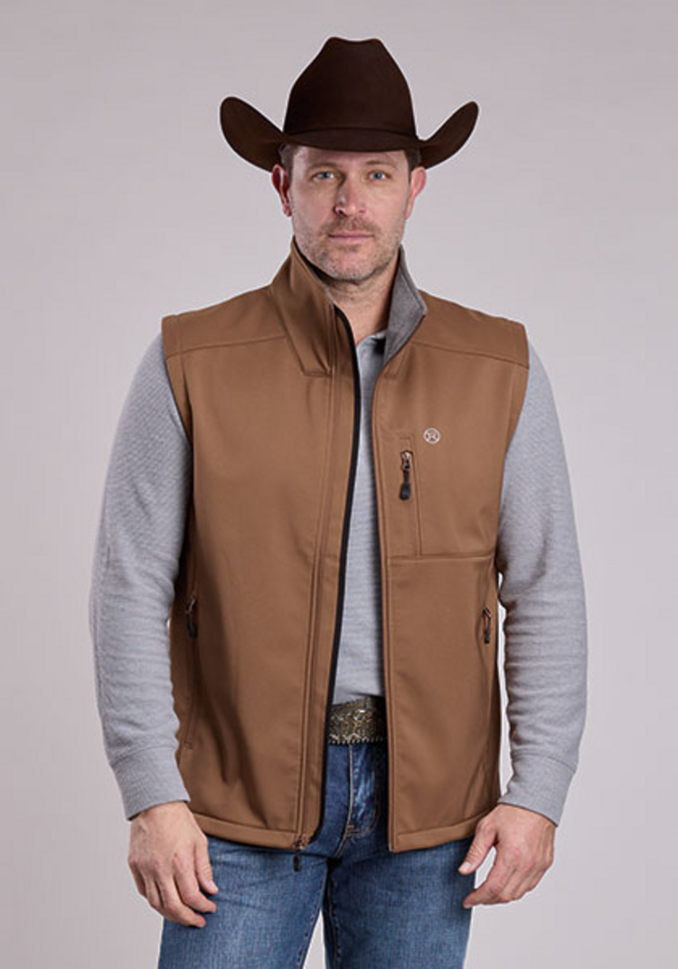 Roper Ripstop Zipper Vest Tabacco