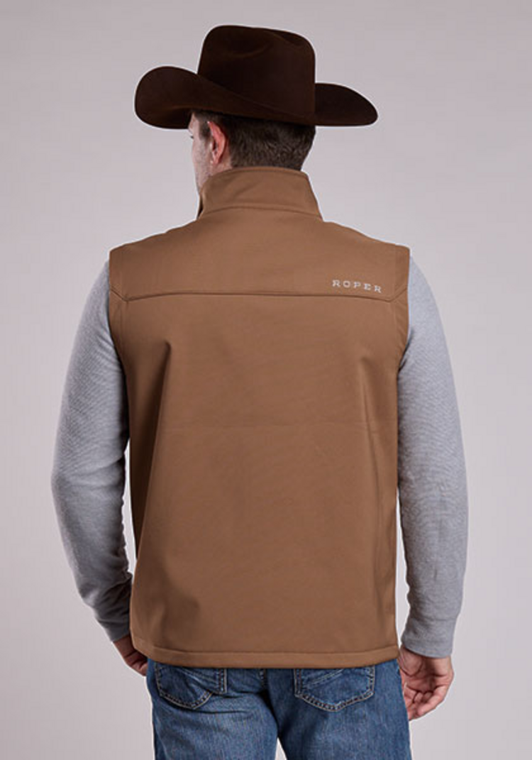 Roper Ripstop Zipper Vest Tabacco