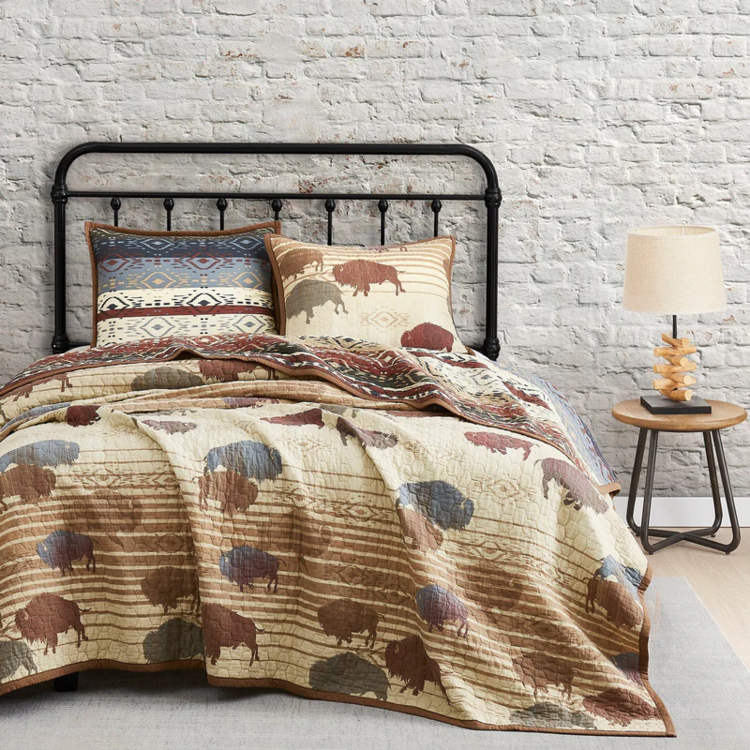 HiEnd Accents Home on the Range Reversible Quilt Set
