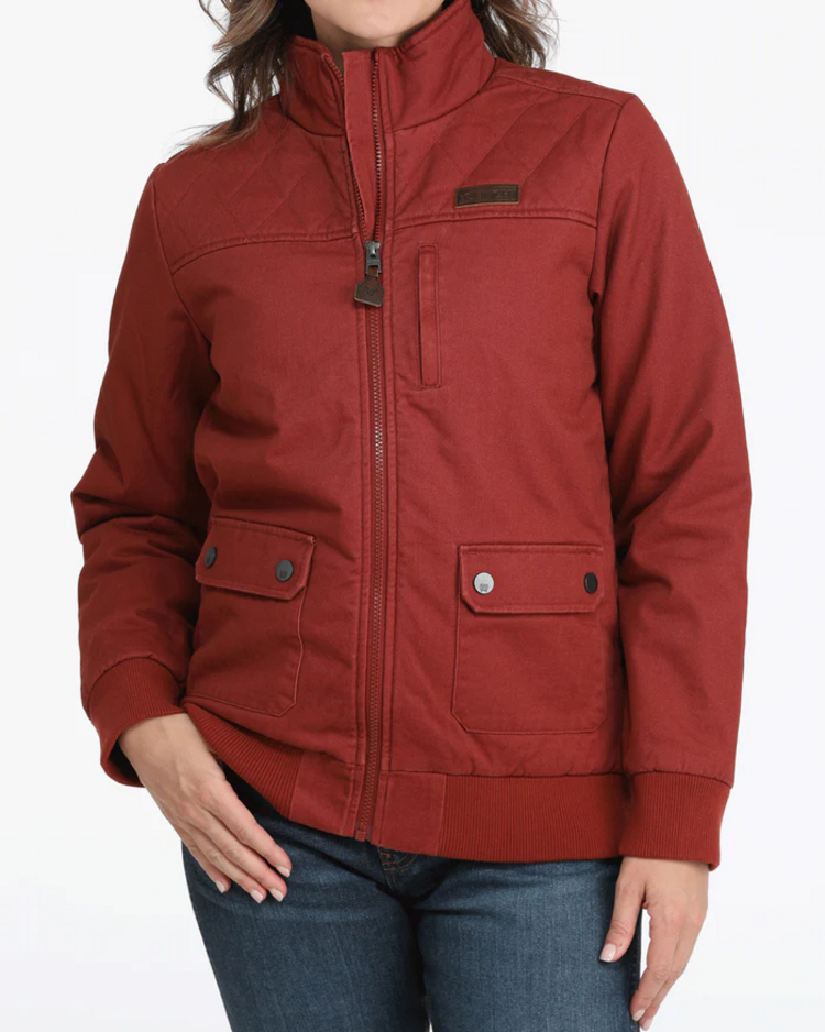 Cinch Bomber Jacket Red