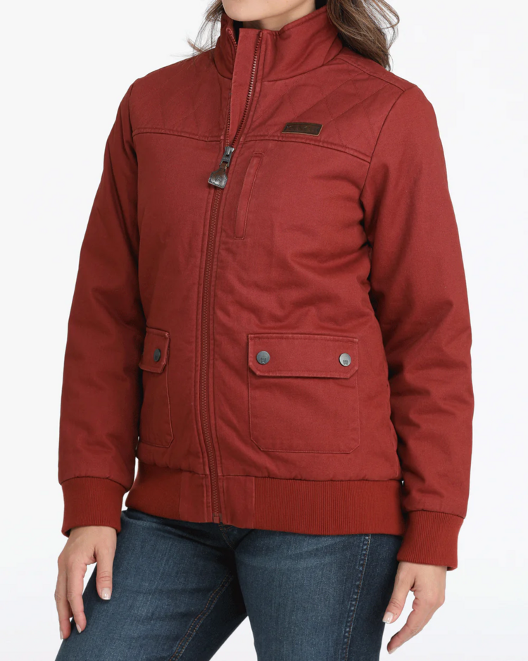 Cinch Bomber Jacket Red