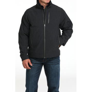 Cinch Zip Bonded Jacket Black