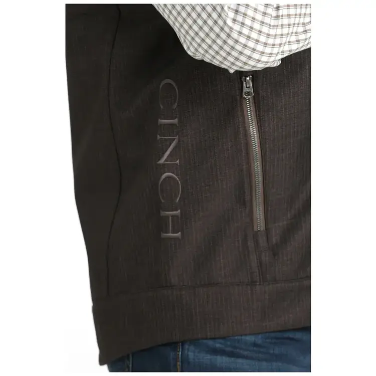 Cinch Zip Bonded Vest Brown