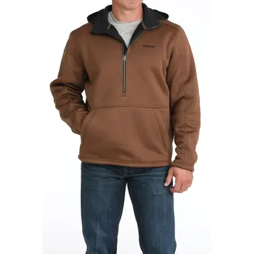 Cinch Sherpa Backed Fleece Hoodie Brown
