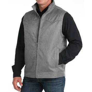 Cinch Zip Bonded Vest Grey