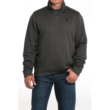 Cinch 1/4 Zip Pullover Sweatshirt Charcoal