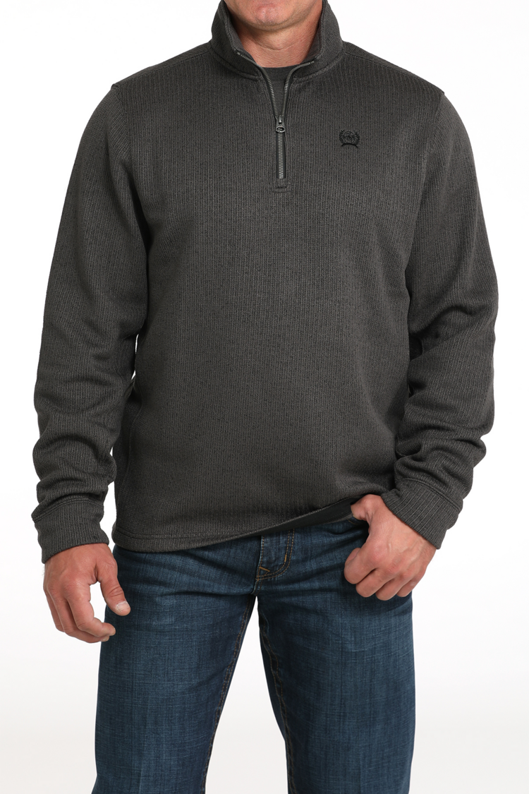 Cinch 1/4 Zip Pullover Sweatshirt Charcoal
