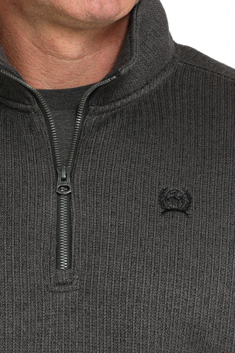 Cinch 1/4 Zip Pullover Sweatshirt Charcoal