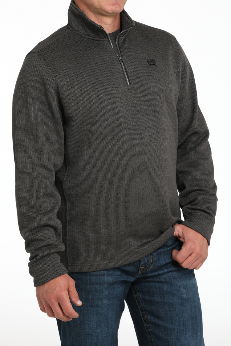 Cinch 1/4 Zip Pullover Sweatshirt Charcoal