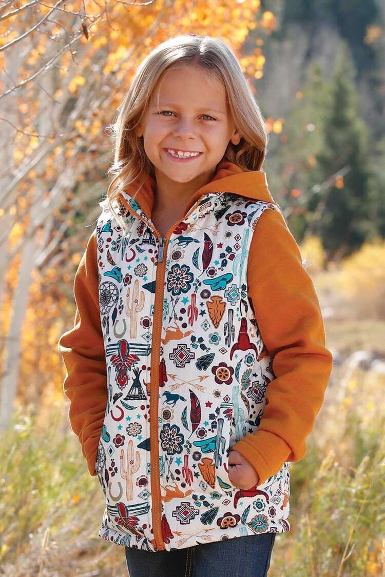 Cruel Denim Youth Hoodie Vest Gold