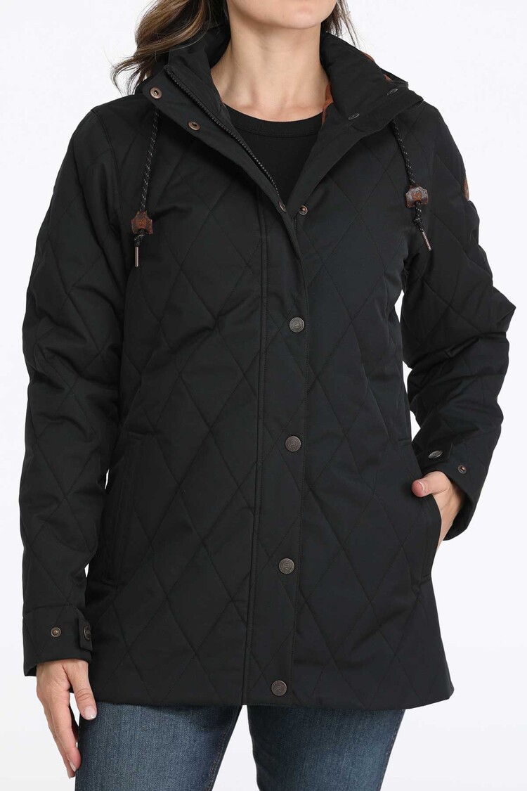 Cinch Quilted Barn Coat Black