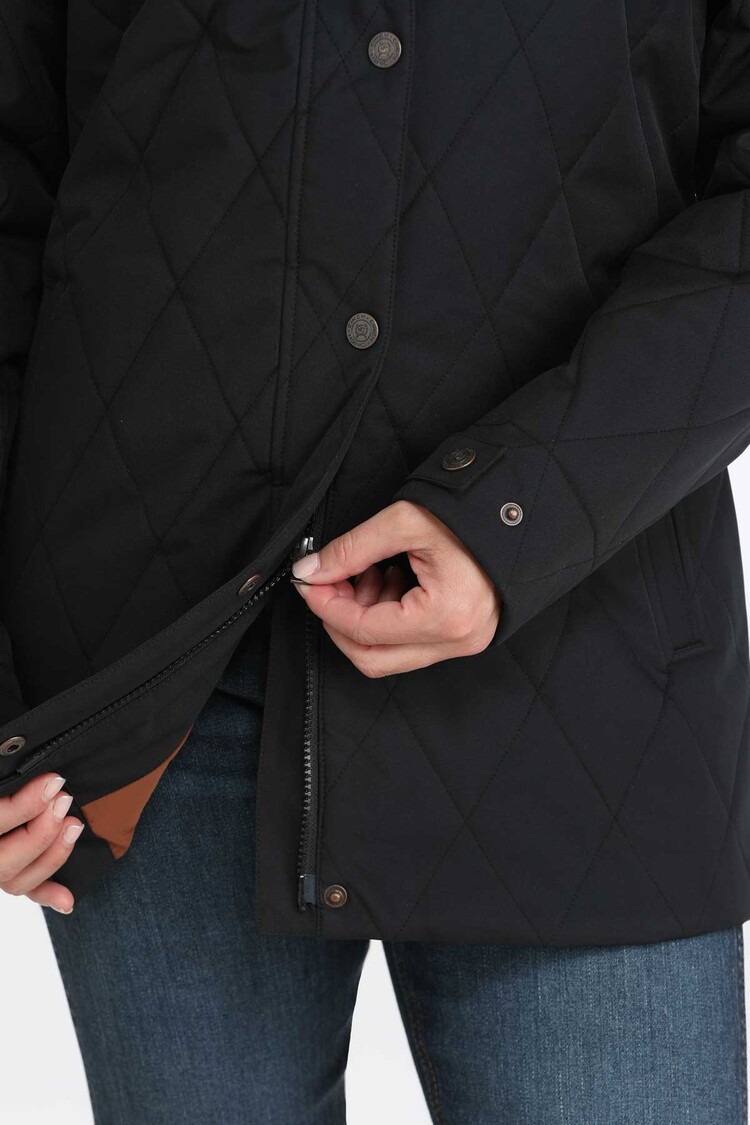 Cinch Quilted Barn Coat Black