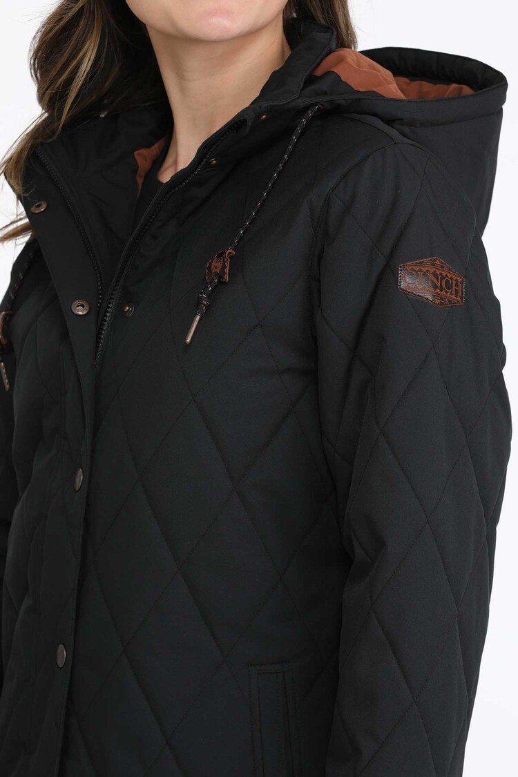 Cinch Quilted Barn Coat Black