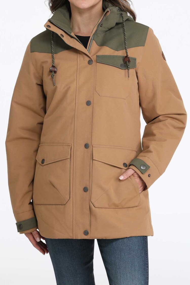 Cinch Barn Coat Brown Green