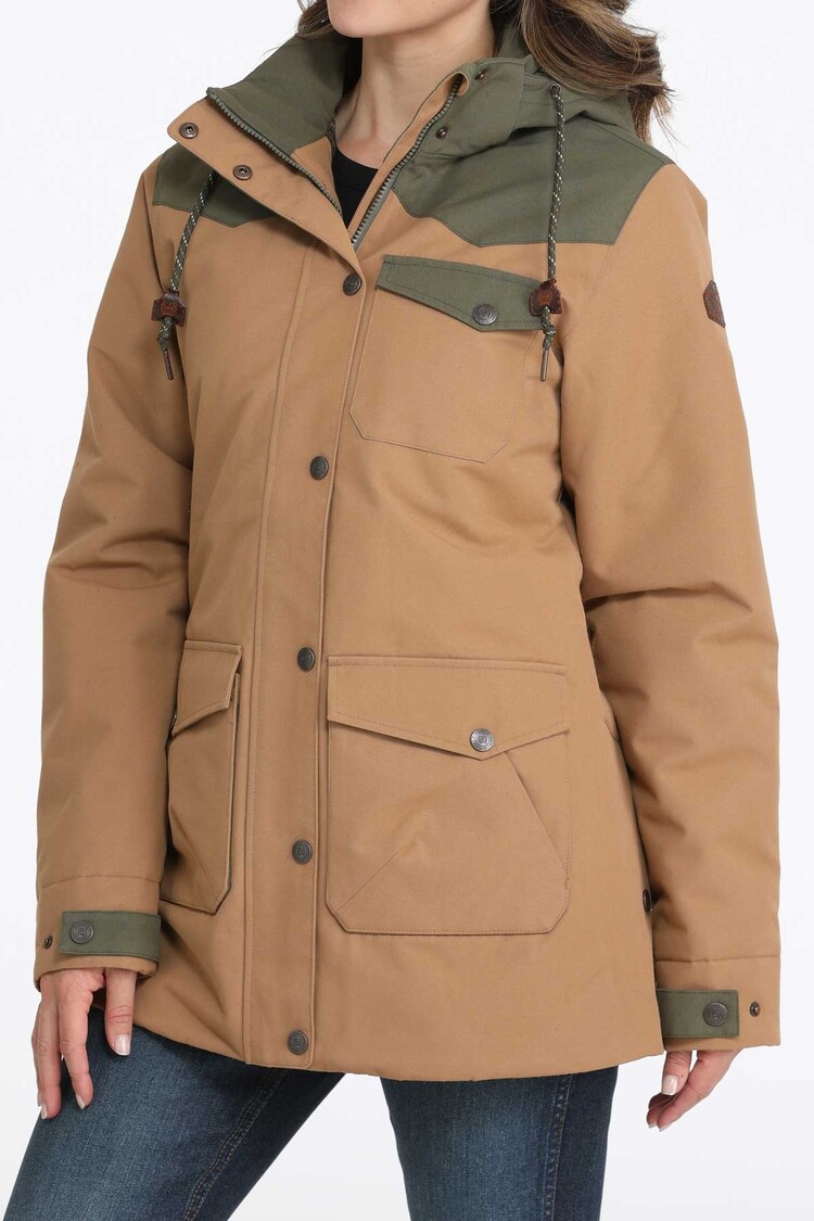 Cinch Barn Coat Brown Green