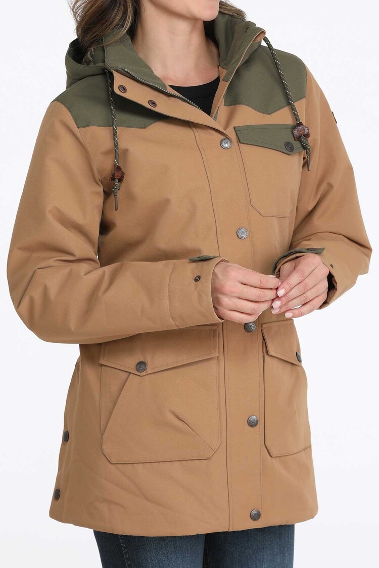 Cinch Barn Coat Brown Green