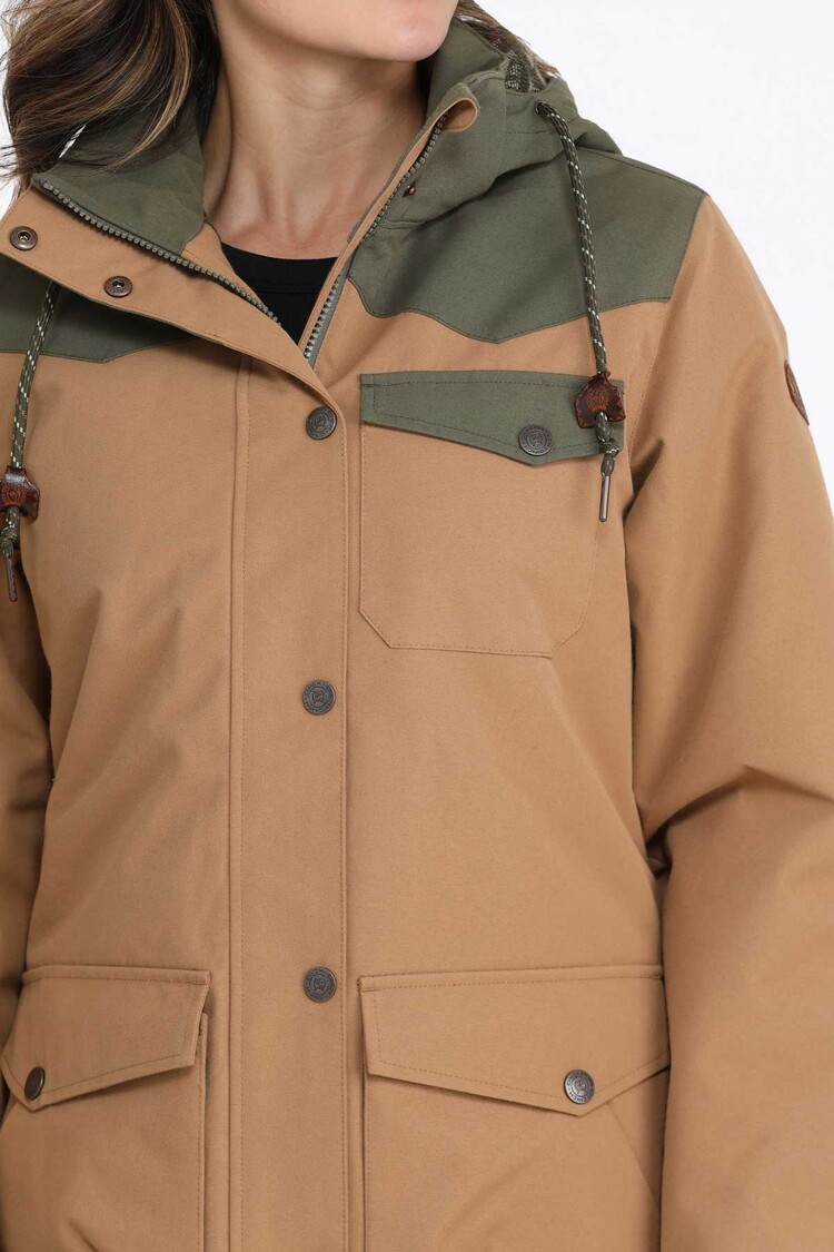 Cinch Barn Coat Brown Green