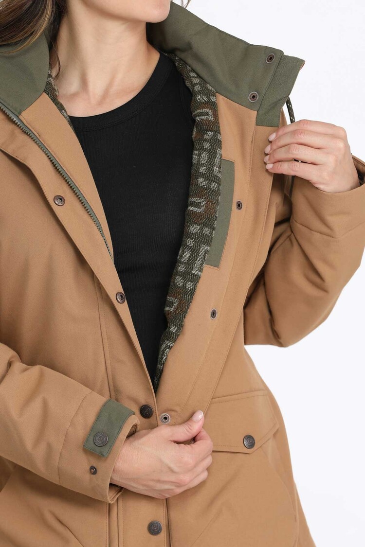 Cinch Barn Coat Brown Green