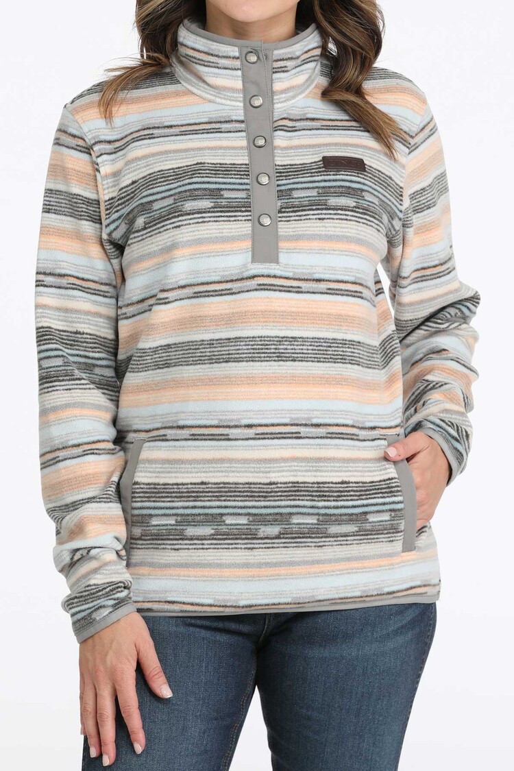 Cinch Polar Fleece Pullover Sweater Multi