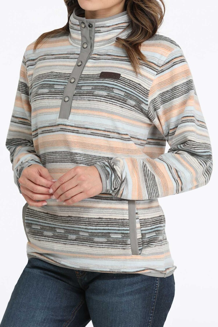 Cinch Polar Fleece Pullover Sweater Multi