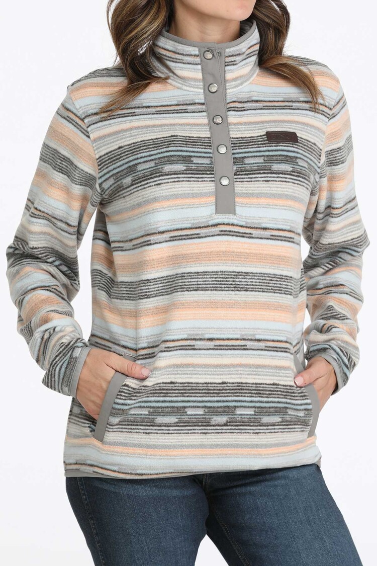 Cinch Polar Fleece Pullover Sweater Multi
