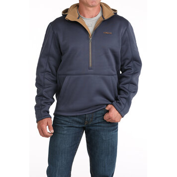 Cinch Sherpa Backed Fleece Hoodie Navy