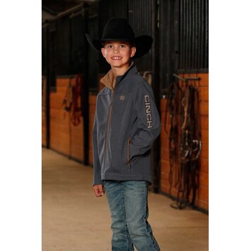 Cinch Youth Bonded Jacket Blue Brown
