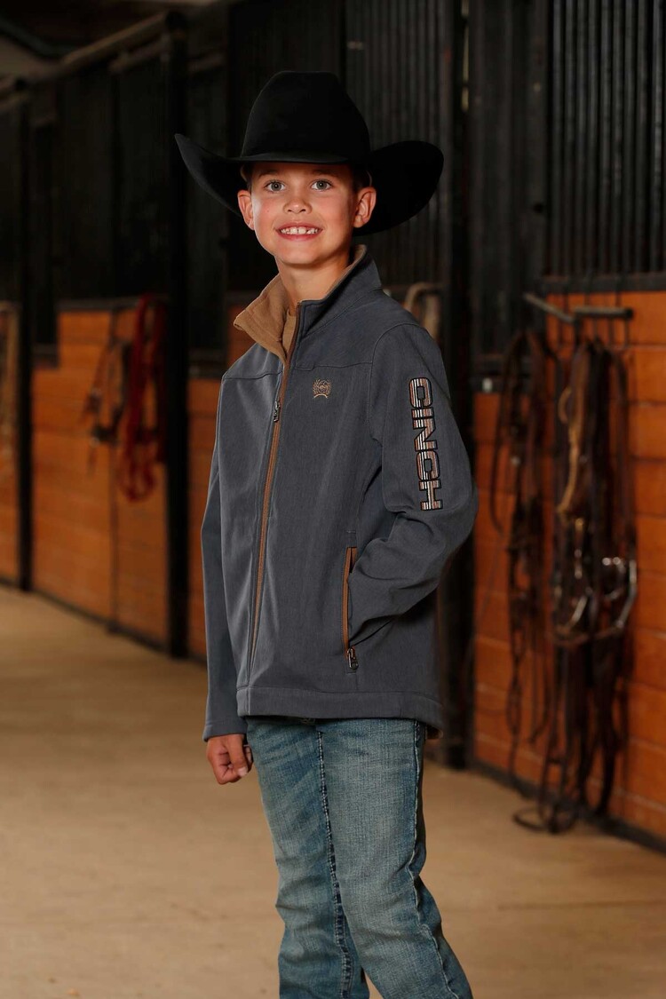 Cinch Youth Bonded Jacket Blue Brown